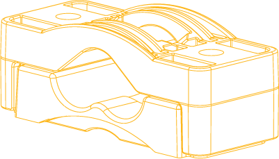 Dutchclamp Cable Cleat Outline